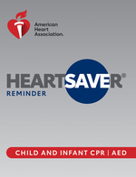 Heartsaver Child and Infant CPR AED Digital Reminder Card